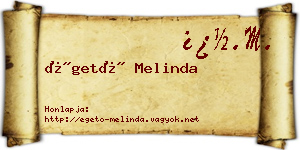 Égető Melinda névjegykártya
